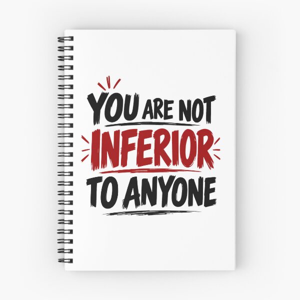 Item preview, You Are Not Inferior to Anyone – Self Worth Motivational Quote designed and sold by Lovestickerco.