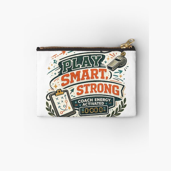 Item preview, Play Smart Strong Coach Energy Activated Sports Coach Motivation Design designed and sold by inkoutninja.