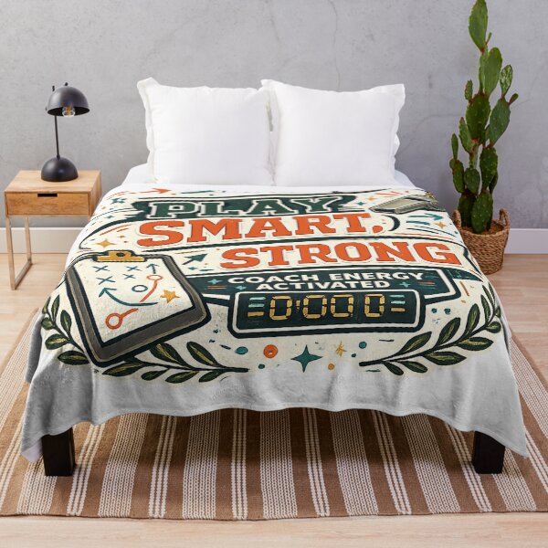 Item preview, Play Smart Strong Coach Energy Activated Sports Coach Motivation Design designed and sold by inkoutninja.