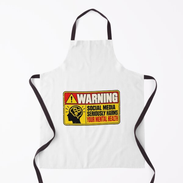 Item preview, Warning Social Media Seriously Harms Your Mental Health Awareness Digital Detox designed and sold by HumansStuck12.