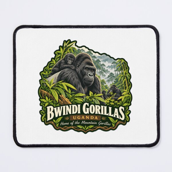 Item preview, Bwindi Gorillas Uganda Home Of The Mountain Gorillas African Wildlife Souvenir designed and sold by Simsimah26Parks.