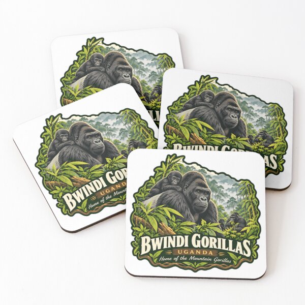 Item preview, Bwindi Gorillas Uganda Home Of The Mountain Gorillas African Wildlife Souvenir designed and sold by Simsimah26Parks.