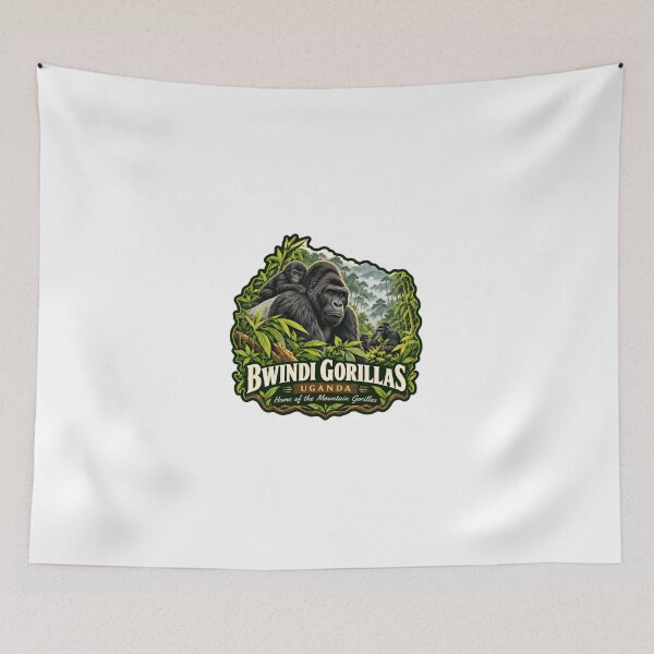 Item preview, Gorilas de Bwindi, Uganda: Hogar de los gorilas de montaña. Recuerdos de la vida salvaje africana. designed and sold by Simsimah26Parks.