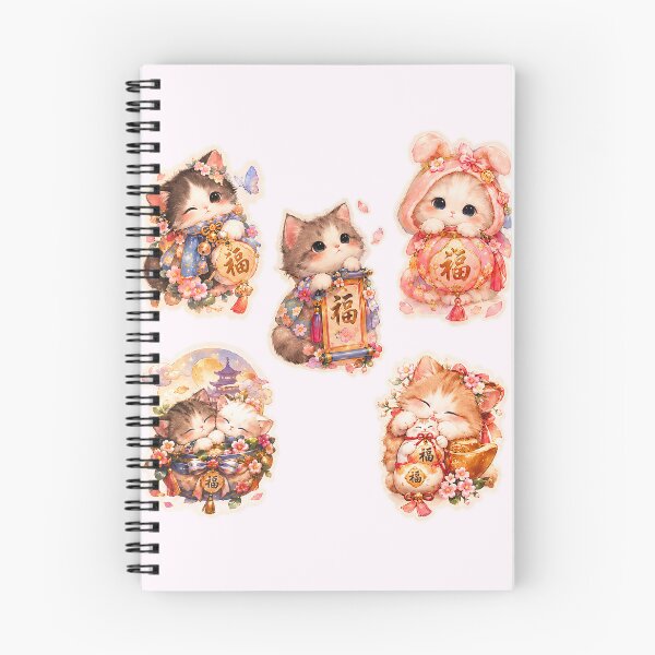 Item preview, Lucky Kitty 福 – Pastel Fortune Cat designed and sold by sara747.