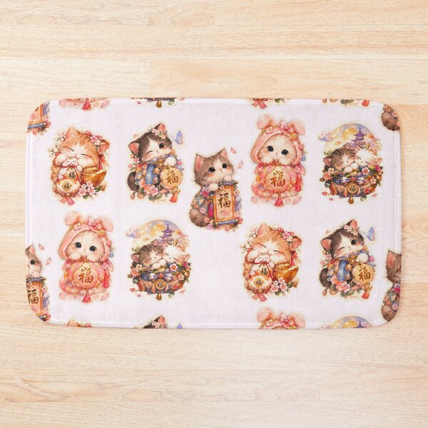Item preview, Lucky Kitty 福 – Pastel Fortune Cat designed and sold by sara747.