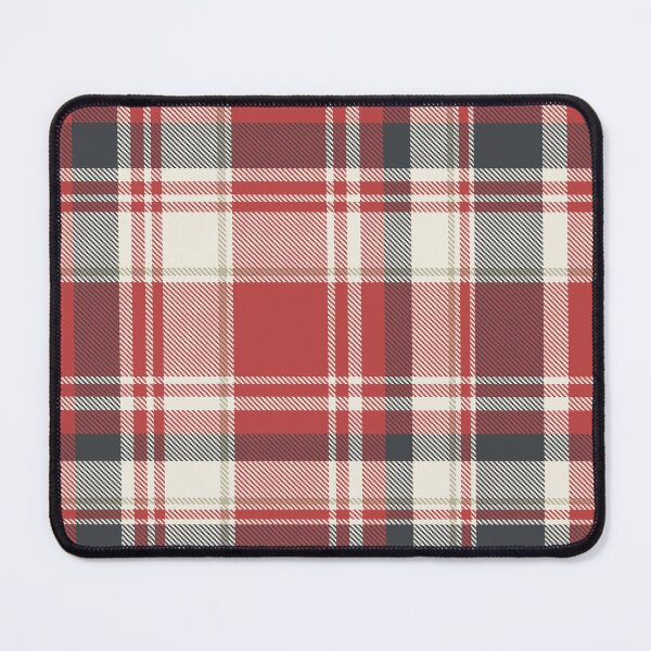 Item preview, Cozy Red Plaid with Charcoal Gray and Off-White Accents designed and sold by somecallmebeth.