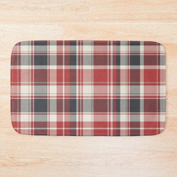 Item preview, Cozy Red Plaid with Charcoal Gray and Off-White Accents designed and sold by somecallmebeth.
