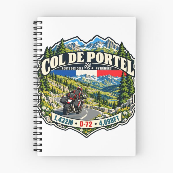 Item preview, Col De Portel Pyrenees Motorcycle Rider Mountain Pass designed and sold by JonesFlora2025.