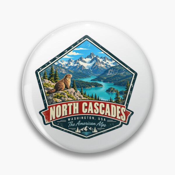 Item preview, North Cascades Washington USA The American Alps National Park Hiking Outdoors Traveler designed and sold by Simsimah26Parks.