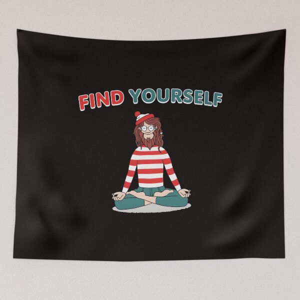 Item preview, FIND YOURSELF Meditation Waldo Parody designed and sold by Black-OniOns.