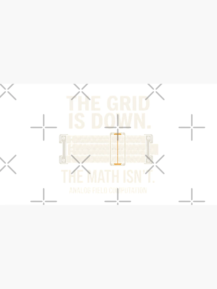 Thumbnail 3 of 3, Cap, Analog Field Computation Slide Rule Math Engineer designed and sold by SplashTastic.