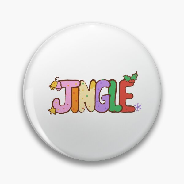 Item preview, Jingle Christmas Lettering - Riso Doodle Print designed and sold by BysonDesigns.