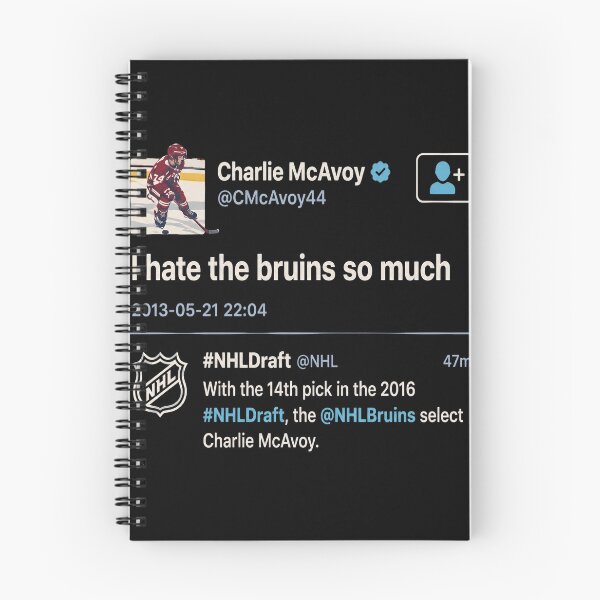 Artikelvorschau, Charlie McAvoy Tweet entworfen und verkauft von ContrerasJohn.