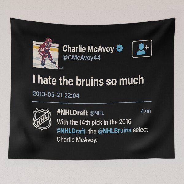 Item preview, Charlie McAvoy Tweet designed and sold by ContrerasJohn.