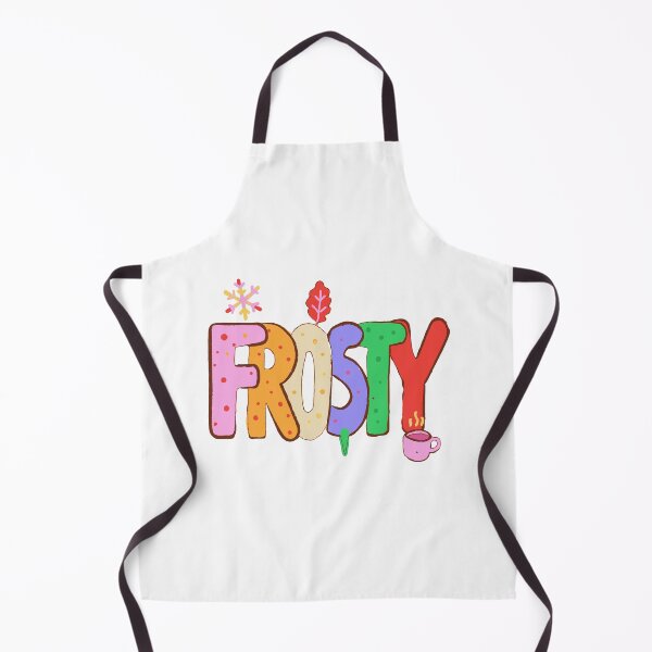 Item preview, Frosty Winter Lettering - Riso Doodle Print designed and sold by BysonDesigns.