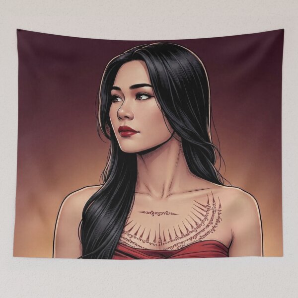 Item preview, BS BinOon Bulan Glow Asian Beauty Khom Sapphic Thai GL Kdrama Actress LGBTQ+ Cartoon Art Wall Decor Comic Print Poster Shirt Cell  designed and sold by Mind Space.