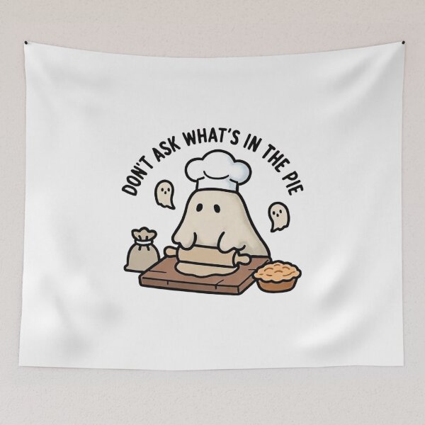 Item preview, Don't Ask What's in the Pie - Funny Ghost Baker Halloween designed and sold by LuloCreative.