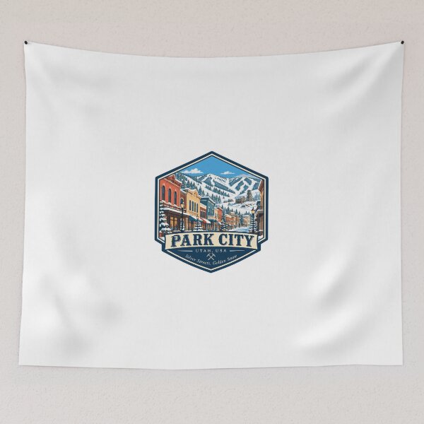 Item preview, Park City Utah USA Silver Streets Golden Snow Ski Snowboard Resort Traveler designed and sold by JonesFlora2025.