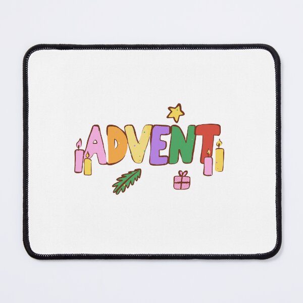 Item preview, Advent Season Lettering - Riso Doodle Print designed and sold by BysonDesigns.