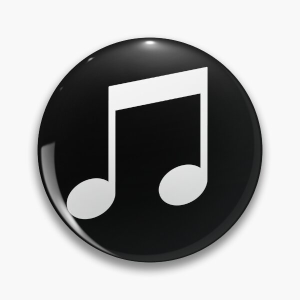 Item preview, Beamed Eighth Notes - Bold White Music Symbol for Music Lovers designed and sold by lematworks.