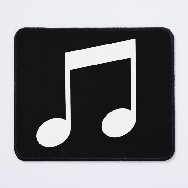 Item preview, Beamed Eighth Notes - Bold White Music Symbol for Music Lovers designed and sold by lematworks.