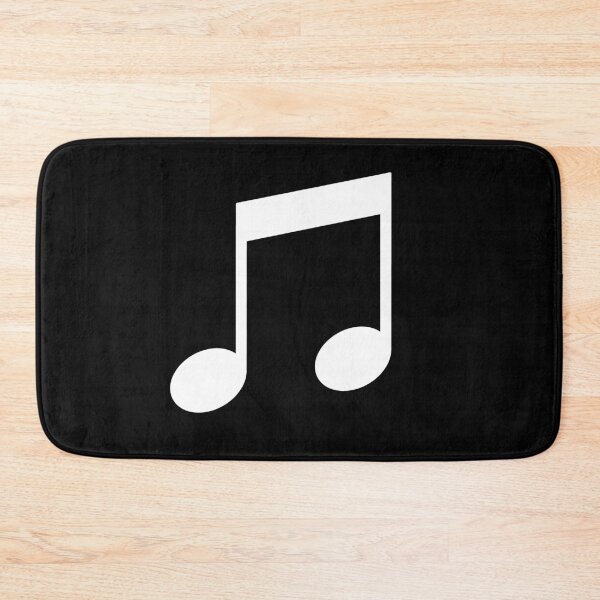 Item preview, Beamed Eighth Notes - Bold White Music Symbol for Music Lovers designed and sold by lematworks.