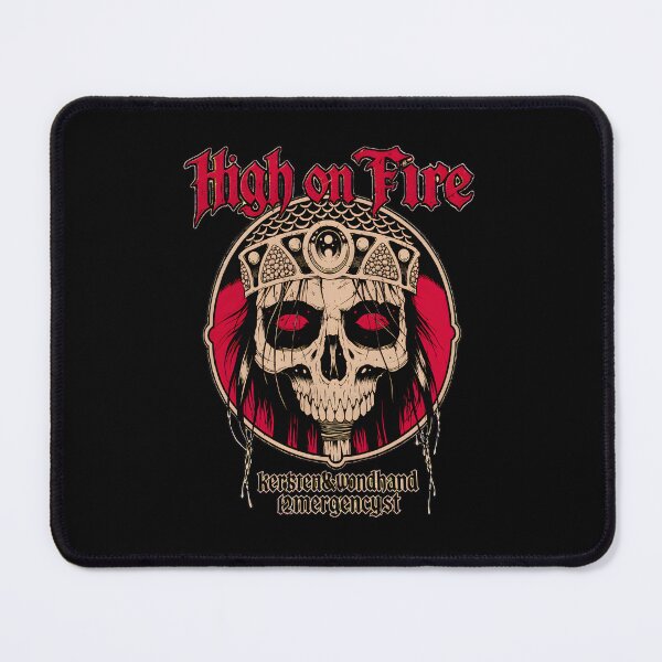 Item preview, High On Fire Kvelertak Skull Crowned Red Eyes designed and sold by Sidraxoka.