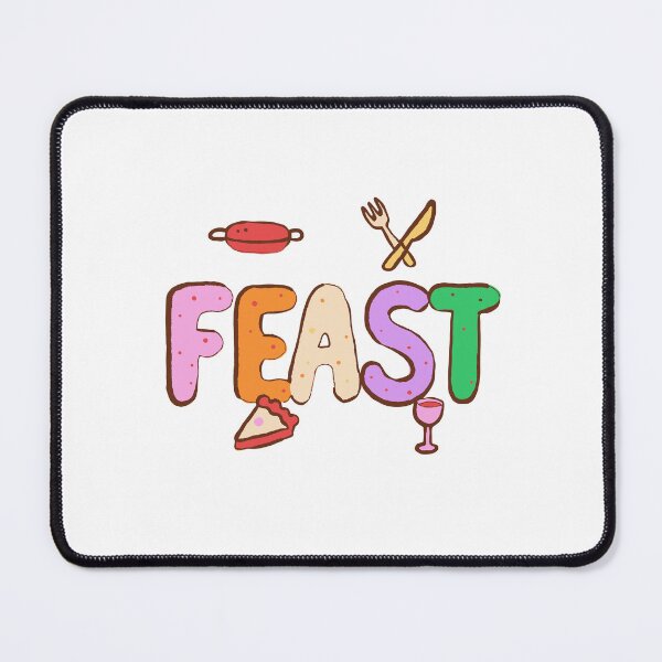 Item preview, Feast Holiday Dinner Lettering - Riso Print designed and sold by BysonDesigns.