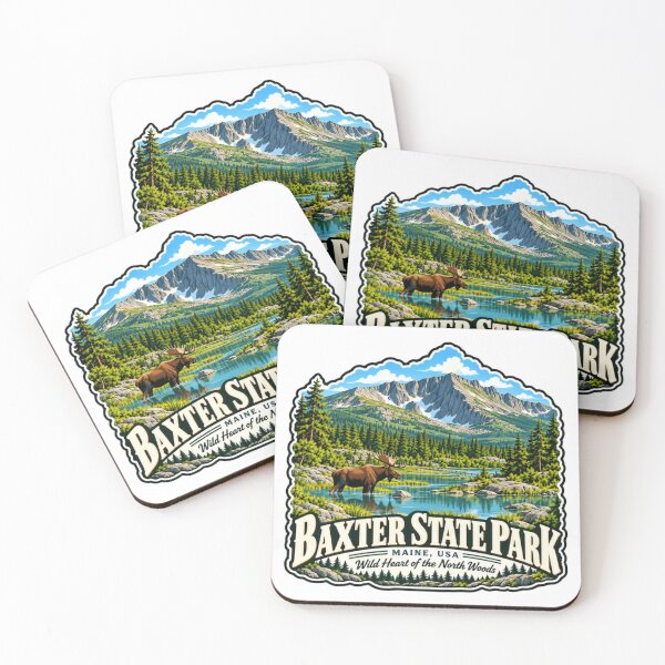 Item preview, Baxter State Park Maine USA Wild Heart Of The North Woods Moose Wilderness Nature Travel designed and sold by JonesFlora2025.