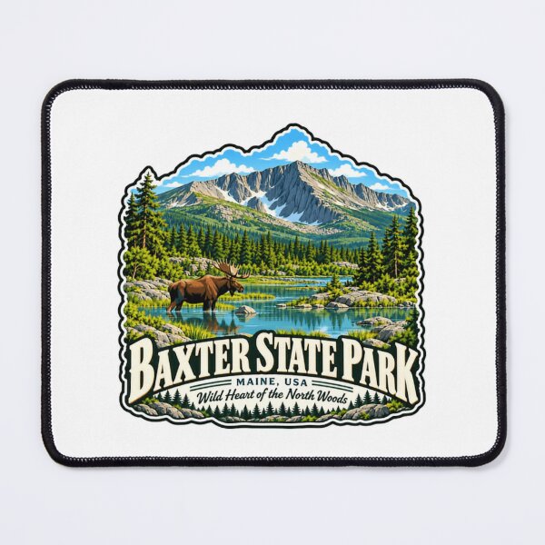 Item preview, Baxter State Park Maine USA Wild Heart Of The North Woods Moose Wilderness Nature Travel designed and sold by JonesFlora2025.
