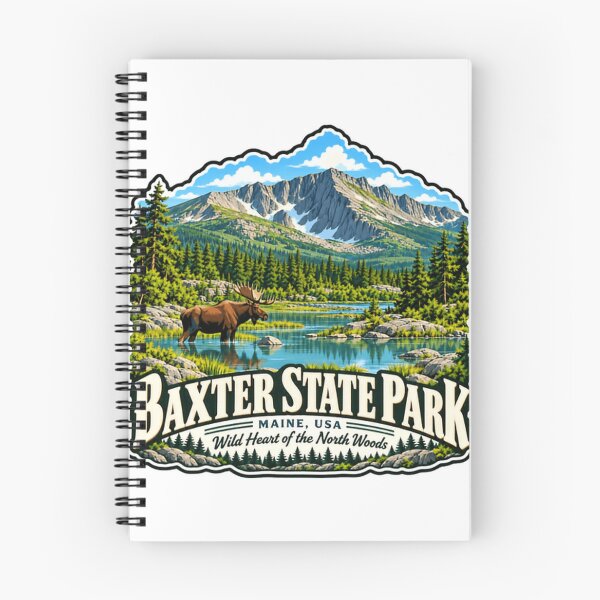 Item preview, Baxter State Park Maine USA Wild Heart Of The North Woods Moose Wilderness Nature Travel designed and sold by JonesFlora2025.