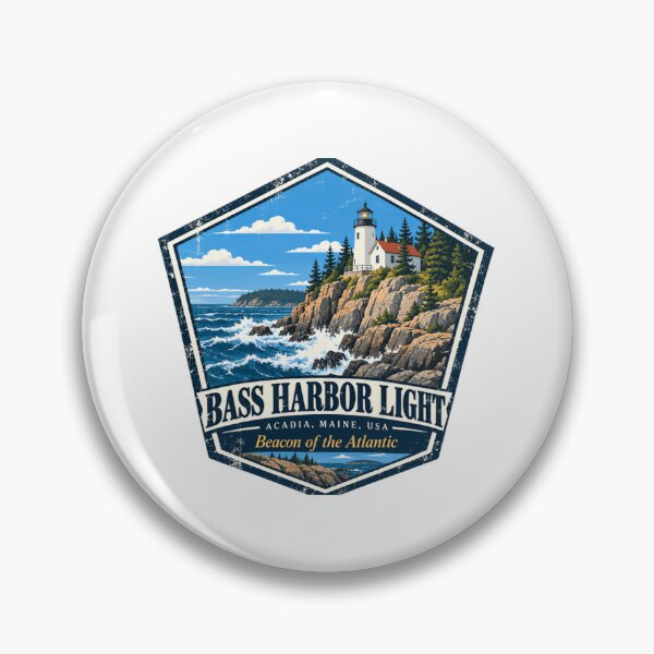 Item preview, Bass Harbor Light Acadia Maine USA Beacon Of The Atlantic Lighthouse Travel Souvenir designed and sold by JonesFlora2025.