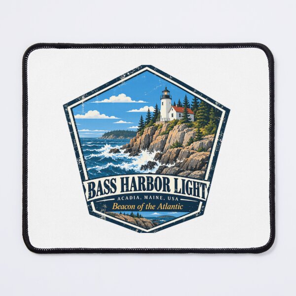 Item preview, Bass Harbor Light Acadia Maine USA Beacon Of The Atlantic Lighthouse Travel Souvenir designed and sold by JonesFlora2025.