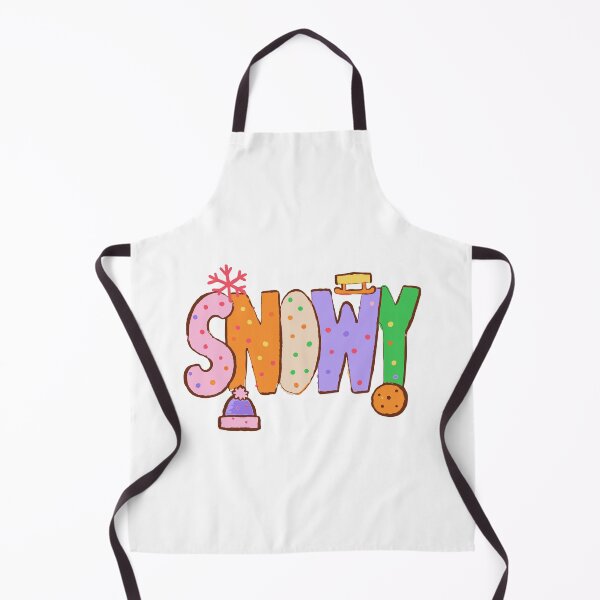 Item preview, Snowy Day Lettering - Riso Doodle Print designed and sold by BysonDesigns.