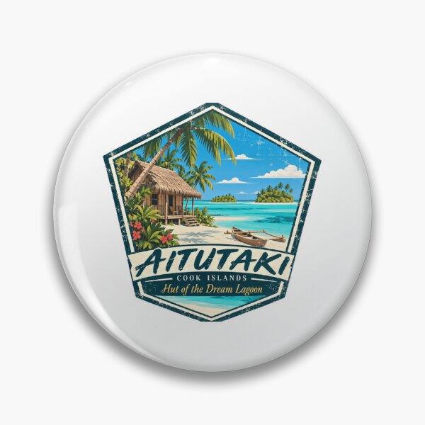 Item preview, Aitutaki Cook Islands Hut Of The Dream Lagoon Tropical Island Travel Vacation designed and sold by JonesFlora2025.