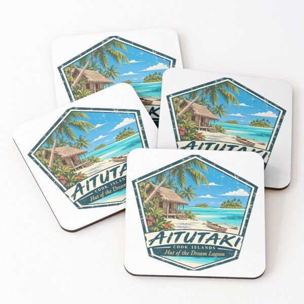 Item preview, Aitutaki, Islas Cook, Cabaña de los Sueños, Laguna, Viaje a una Isla Tropical designed and sold by JonesFlora2025.