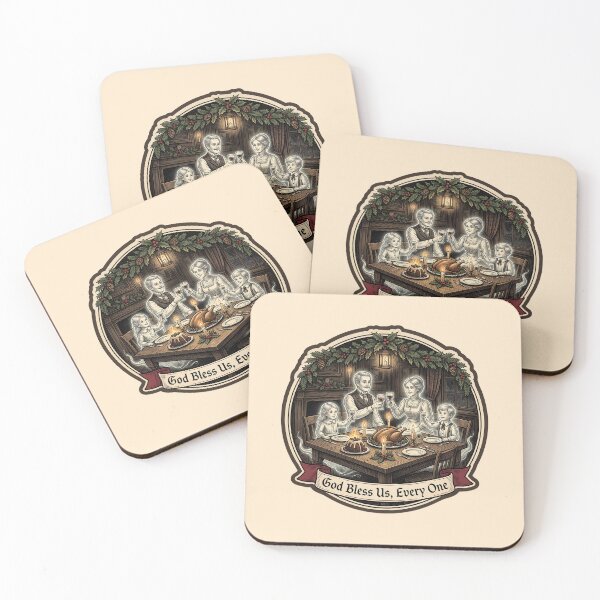 Item preview, God Bless Us Every One — Christmas Ghost Dinner designed and sold by TheCalmEdit.