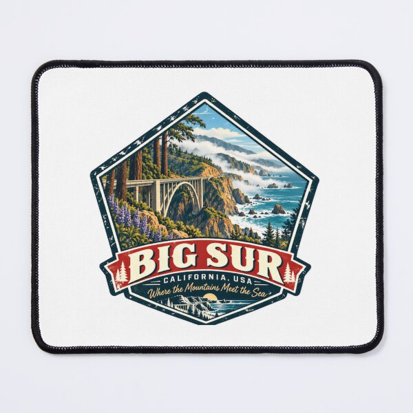 Item preview, Big Sur California USA Where The Mountains Meet The Sea Travel Landmark Souvenir designed and sold by JonesFlora2025.