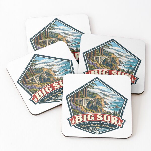 Item preview, Big Sur California USA Where The Mountains Meet The Sea Travel Landmark Souvenir designed and sold by JonesFlora2025.