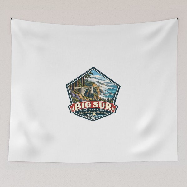 Item preview, Big Sur California USA Where The Mountains Meet The Sea Travel Landmark Souvenir designed and sold by JonesFlora2025.