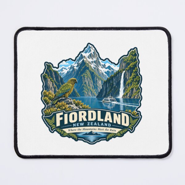 Item preview, Fiordland New Zealand Where The Mountains Meet The Rain Traveler Destination designed and sold by Simsimah26Parks.