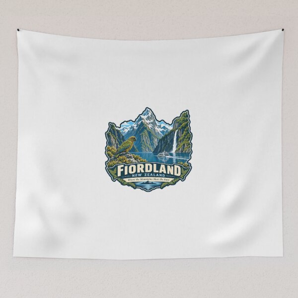 Item preview, Fiordland New Zealand Where The Mountains Meet The Rain Traveler Destination designed and sold by Simsimah26Parks.