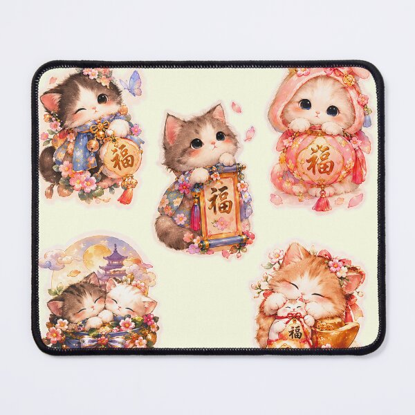Item preview, Lucky Kitty 福 – Pastel Fortune Cat cute designed and sold by sara747.