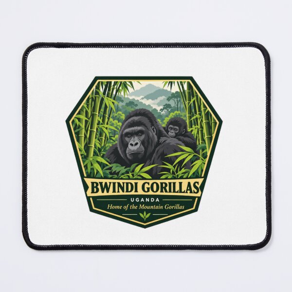 Item preview, Bwindi Gorillas Uganda Home Of The Mountain Gorillas African Wildlife Tourist Souvenir designed and sold by Simsimah26Parks.