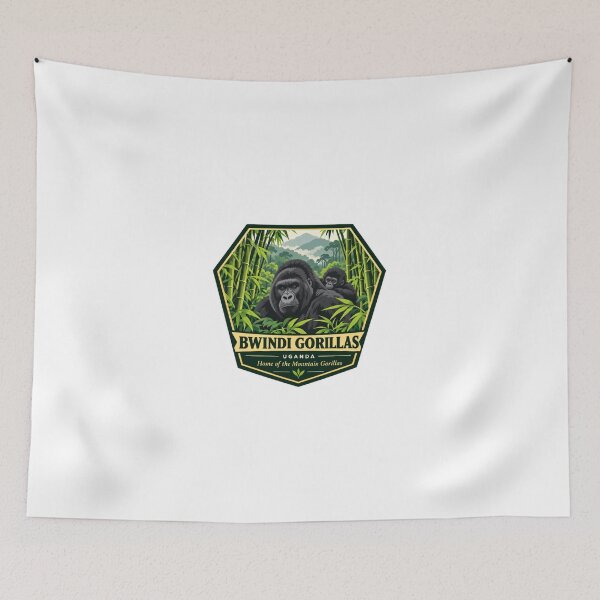 Item preview, Bwindi Gorillas Uganda Home Of The Mountain Gorillas African Wildlife Tourist Souvenir designed and sold by Simsimah26Parks.