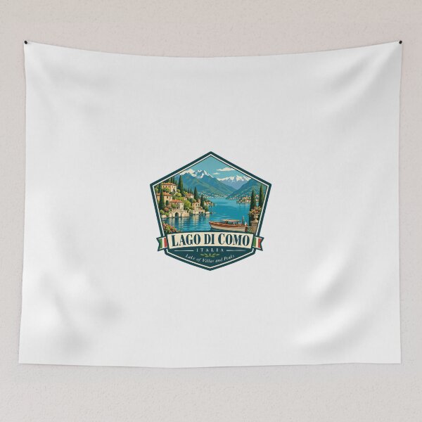 Item preview, Lago Di Como Italia Lake Of Villas And Peaks Italian Travel Vacation Tourist Souvenir designed and sold by JonesFlora2025.