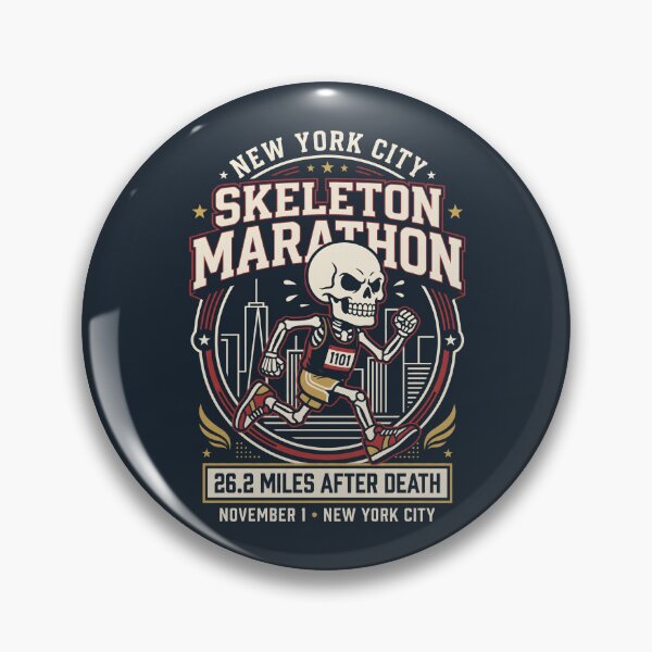 Item preview, NYC Skeleton Marathon 26.2 Miles After Death designed and sold by SplashTastic.