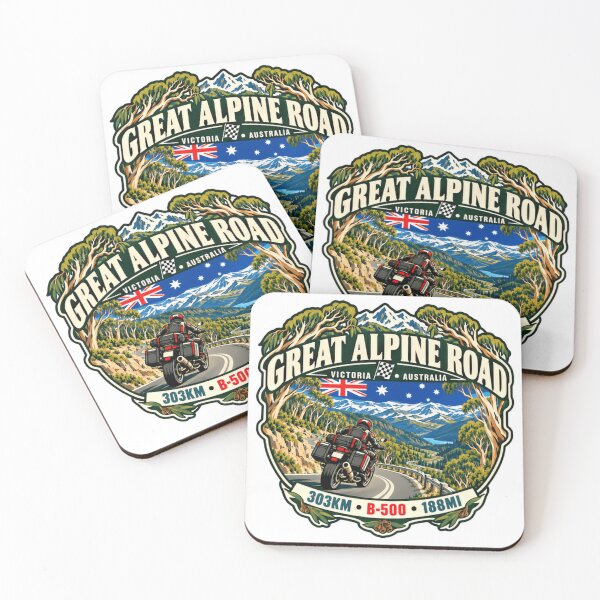 Item preview, Great Alpine Road Victoria Australia Motorcycle Rider Travel designed and sold by Simsimah26Parks.