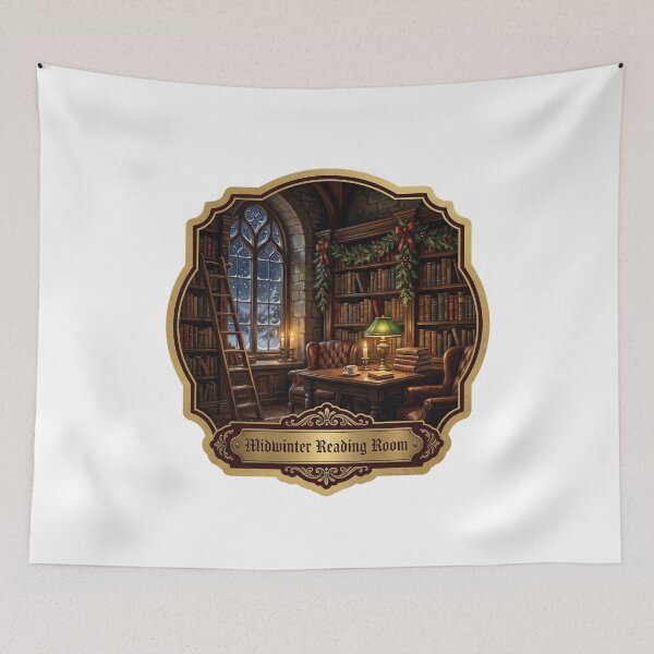 Item preview, Dark Academia Christmas Library — Midwinter designed and sold by TheCalmEdit.