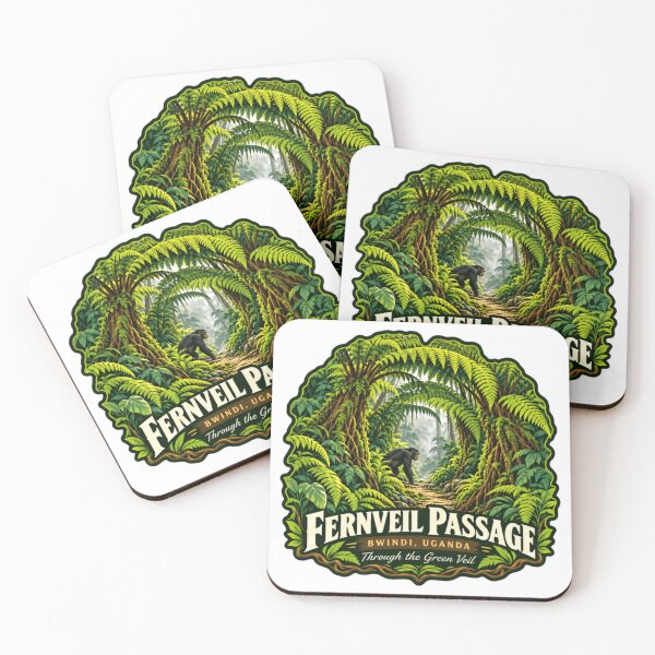 Item preview, Fernveil Passage Bwindi Uganda Through The Green Veil Chimpanzee Wildlife Travel designed and sold by Simsimah26Parks.